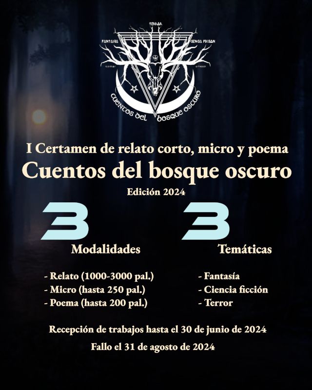 I Certamen de poemas, relatos y micros Cuentos del bosque oscuro